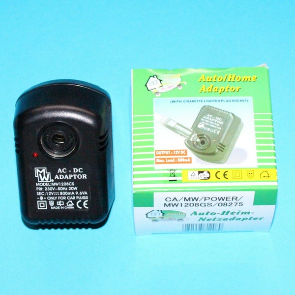 12 V adapteri kotik&auml;ytt&ouml;&ouml;n